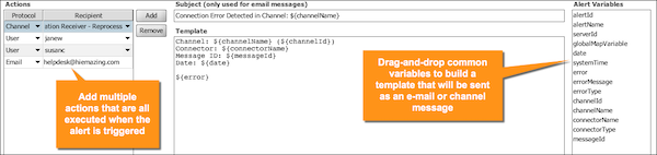 Image of the Actions pane.