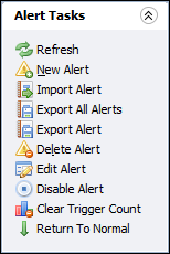 Image of the Alert Tasks pane