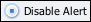 Image of the Disable Alert icon used to deactivate alerts.