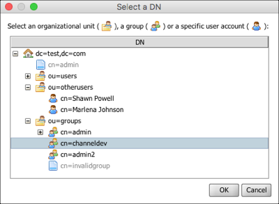 Select a DN window