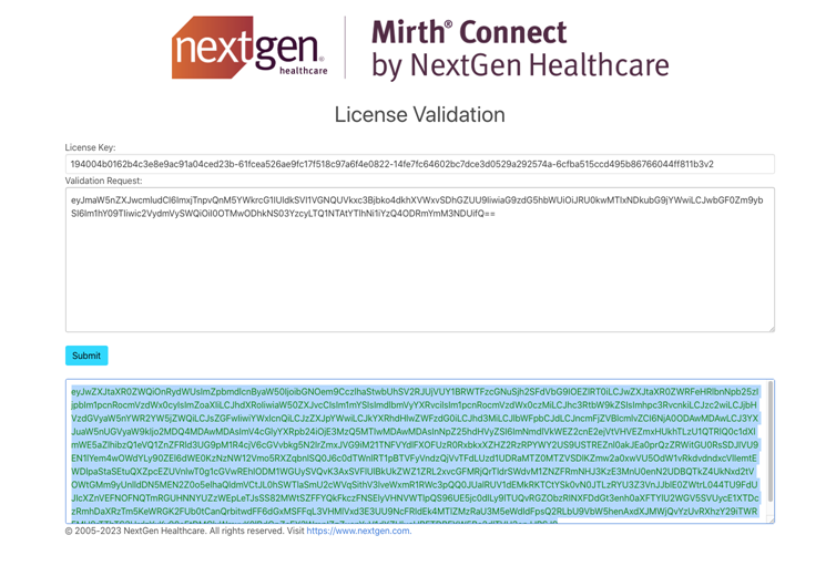 License Validation Webpage