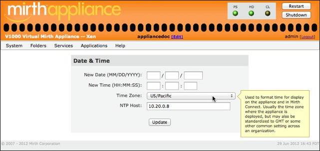 Date & Time window