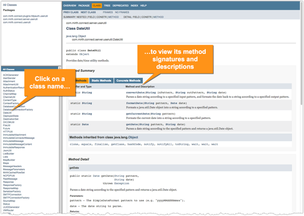 Image of the Javadoc.