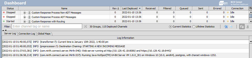 Image of the Administrator Dashboard