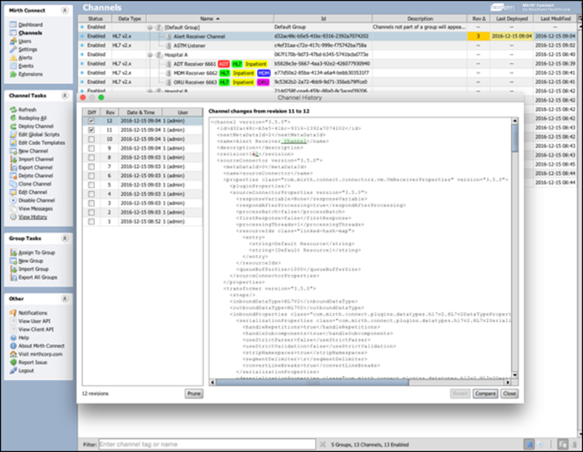 Image of the Channel Histry plugin.