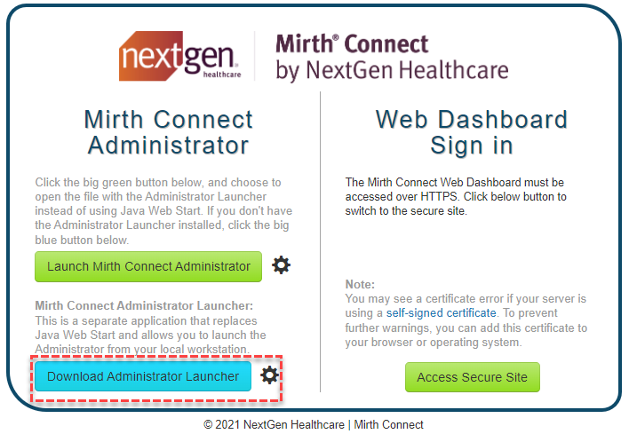 Image showing log on from the launch web page.