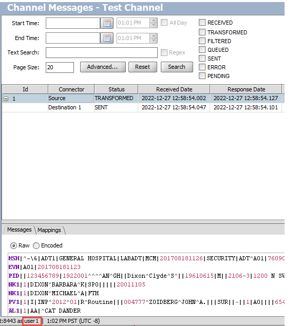 Successful login after user role is saved