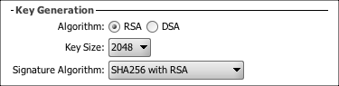 Key Generation area