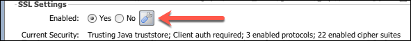 Enabling SSL Settings