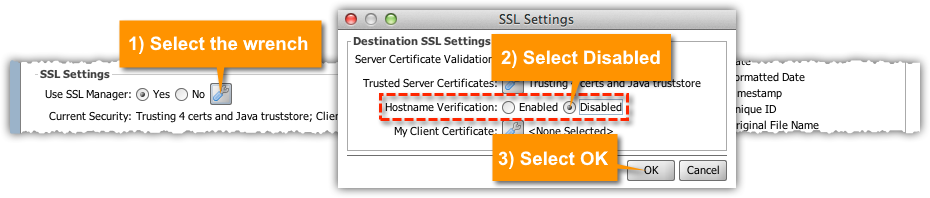 Disabling Hostname Verification
