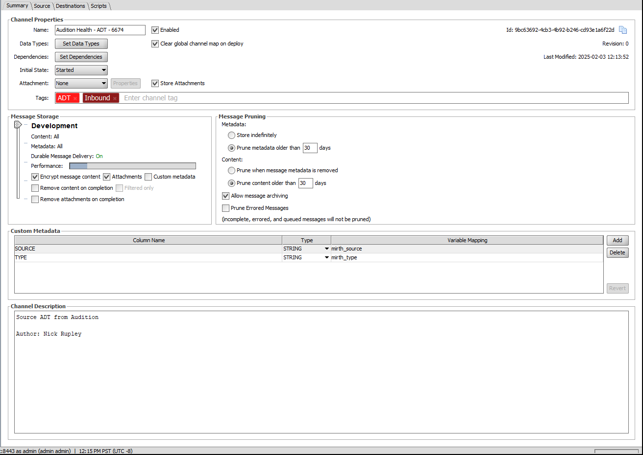 Image of the Summary tab.
