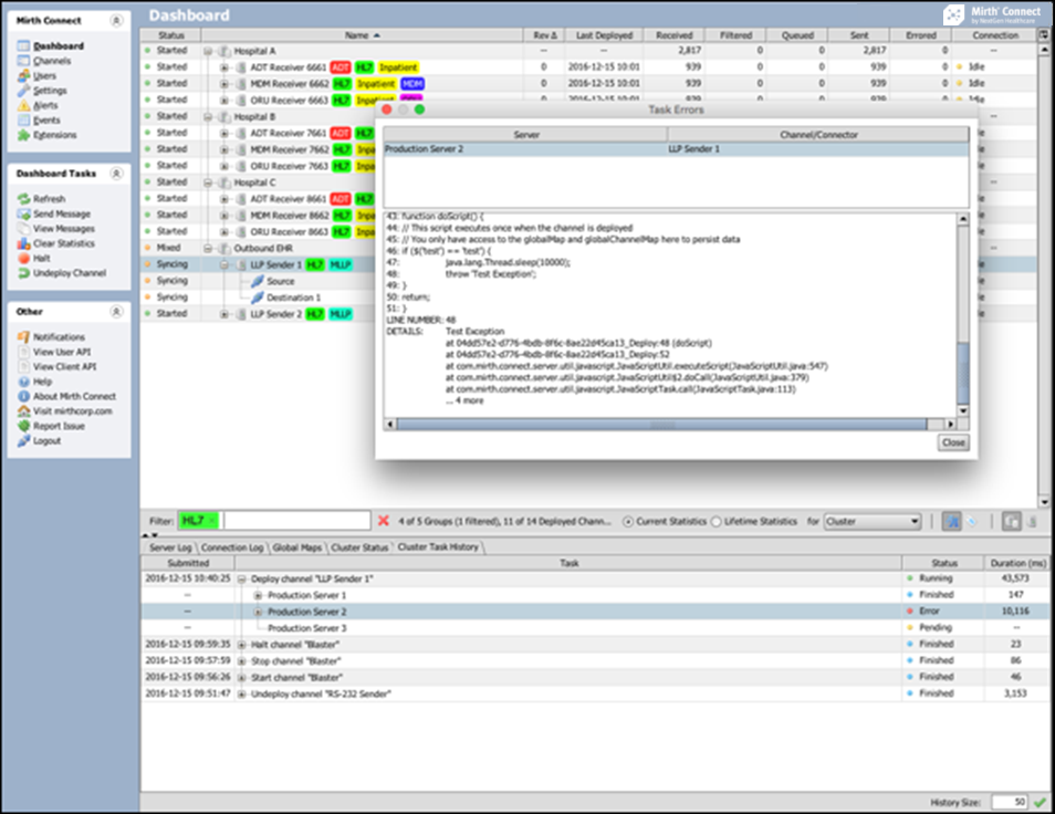 Image of the Advanced Clustering extension features