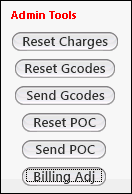 Admin Tools buttons