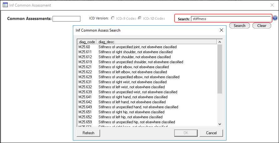 Inf Common Assessment template