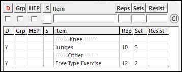 Exercises for two body parts