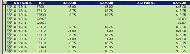 Facility billing encounters in NextGen Enterprise PM
