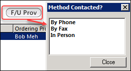 Method Contacted picklist
