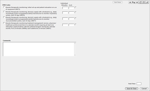 RTM Codes template
