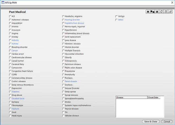 NTS Sp PMH template