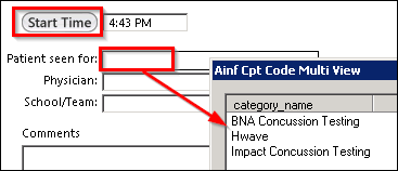 Ainf Cpt Code Multi View picklist
