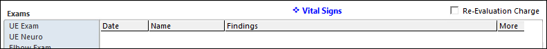 Re-Evaluation Charge checkbox