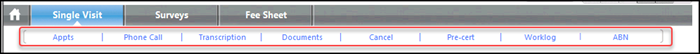 Sub Bar Navigation links on a template