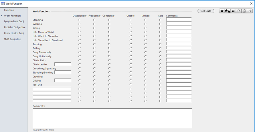 Work Function template