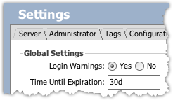 Global Settings section for SSL Manager