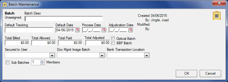 Batch Maintenance Window