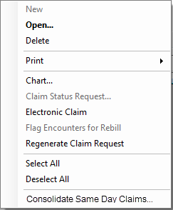 Consolidated Services Claim Report