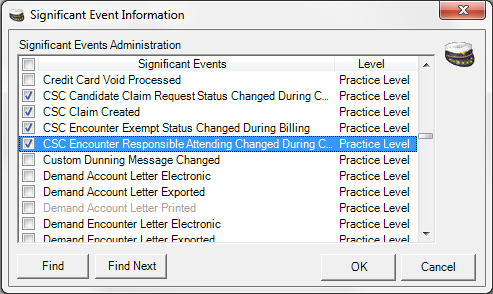 Significant Event Information