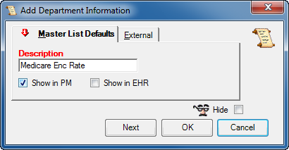 Add Department Information