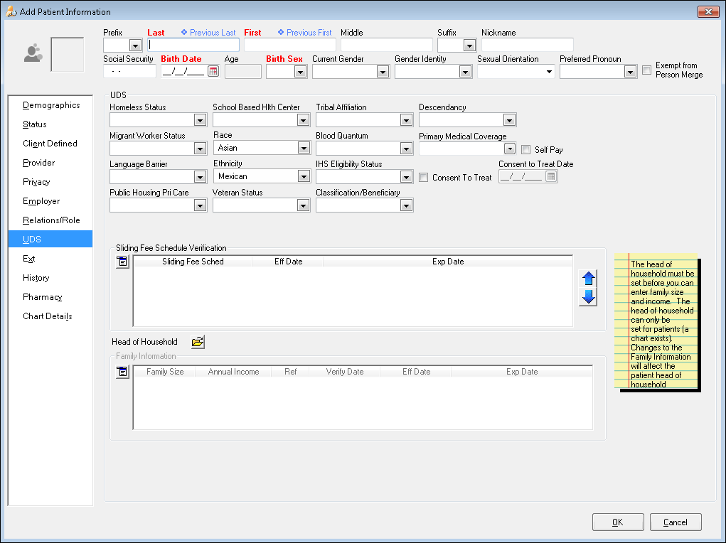 Add Patient Information