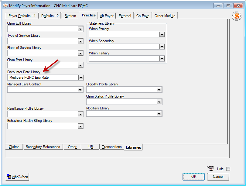 Modify Payer Information