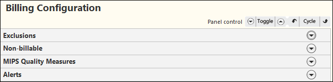 Billing Configuration template