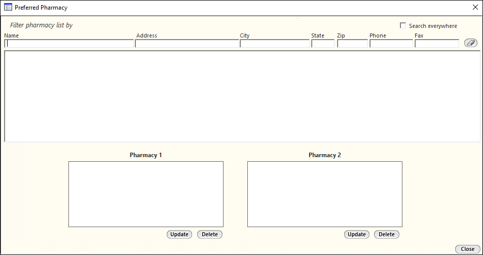 Preferred Pharmacy template
