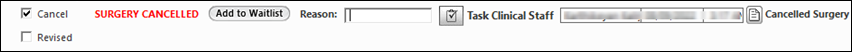 Cancel check box in the Place Order panel