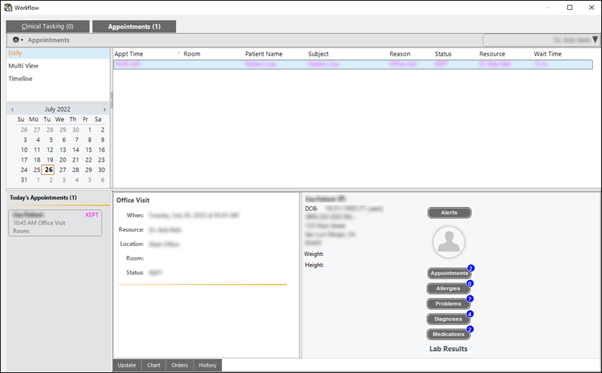 Workflow window