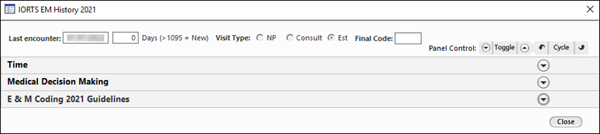 IORTS EM History 2021 template with 2021 guidelines