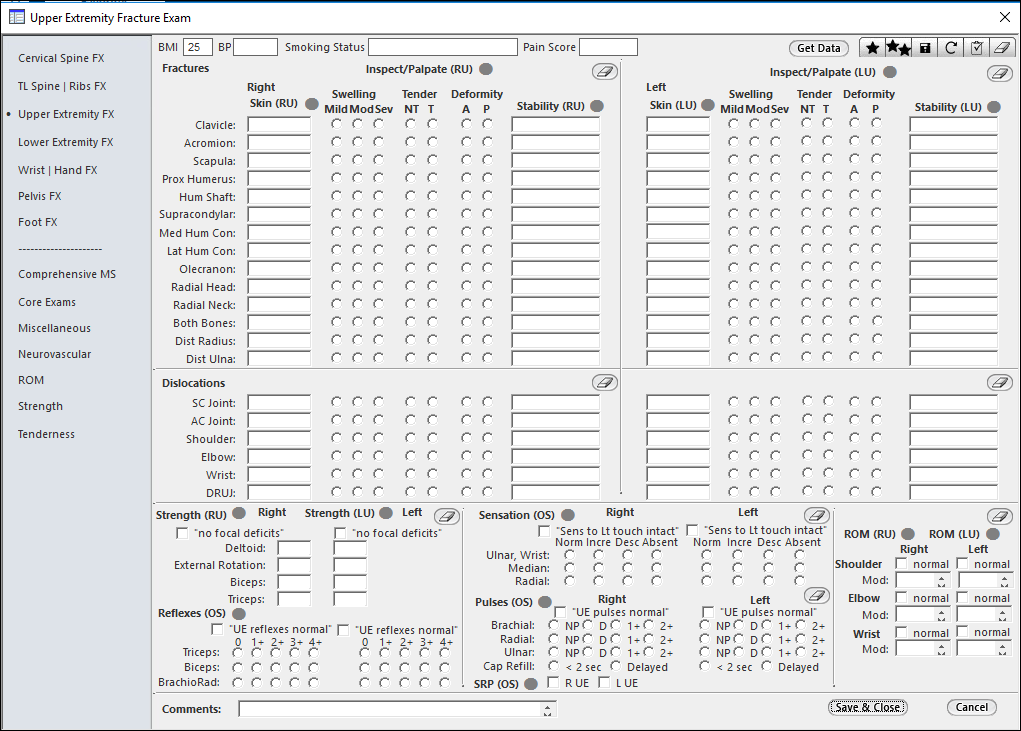 Exam template