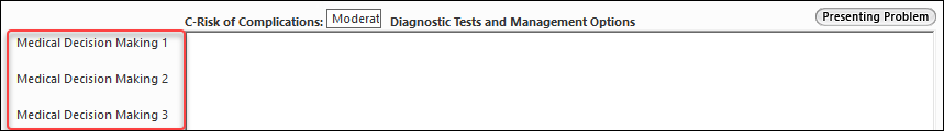 Medication Decision Making on the Billable Visit template