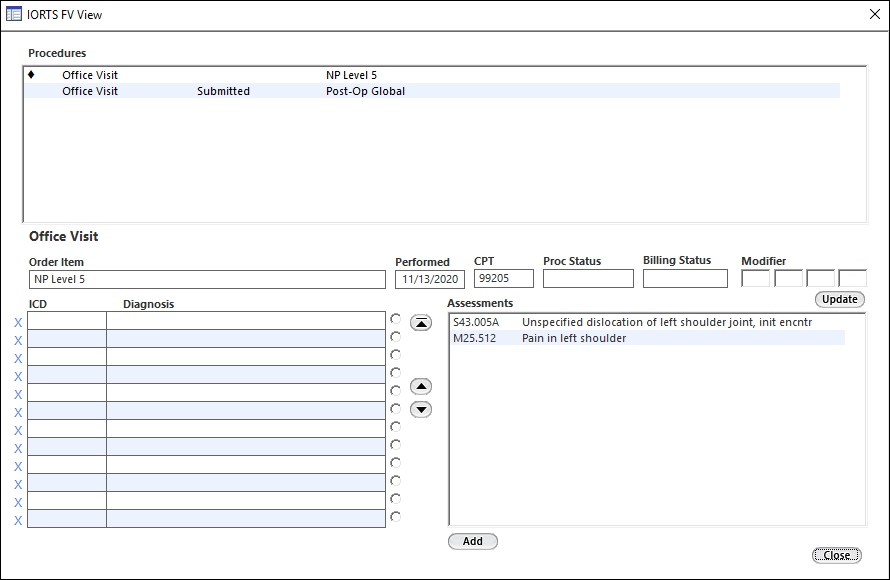 IORTS FV View template