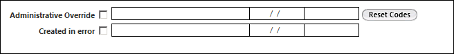 Administrative Override on the Finalize Visit template