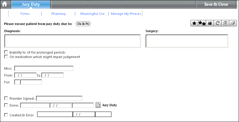 Jury Duty template