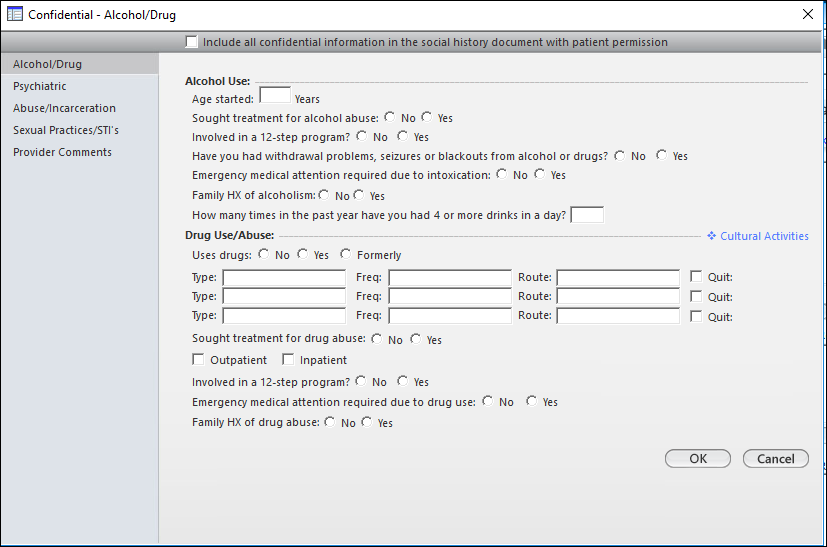 Confidential- Alcohol/Drug template