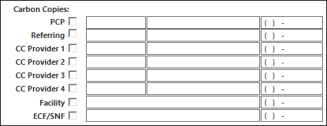 Carbon Copies section