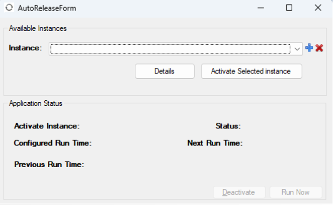 AutoRlease Form Window