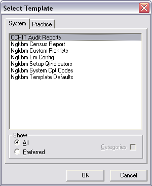 Select Template