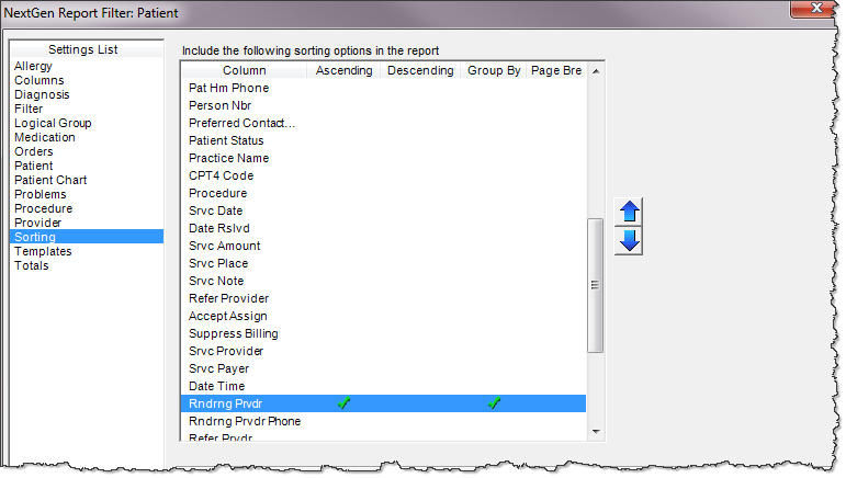 Report Filter