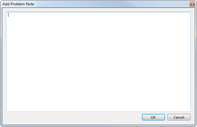 Add Problem Note